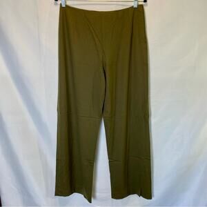Anne Klein Wool Blend Dress Pants Women’s Size 12 Trousers Olive High Waist